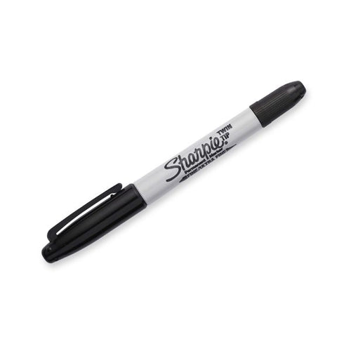 SHARPIE CD32101PP - Single Twin Tip Permanent Marker Fine & Ultra-Fine Tips. Permanent on most Surfaces