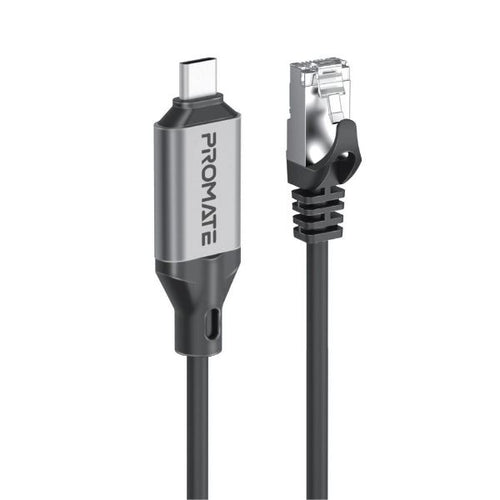 CLINK-RJ45 - PROMATE CLINK-RJ45 - 5m USB-C to RJ45 High-Speed 1Gbps Ethernet Cable. Premium Aluminium Alloy