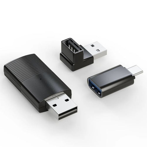 CP86 - MINIX CP86 - Wired Carplay to Wireless Connection Dongle Stick. 90 Degree USB-A Adapter &