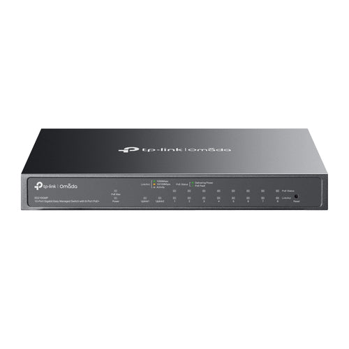 ES210GMP - Omada ES210GMP 10-Port Gigabit Easy Managed Switch with 8-Port PoE+