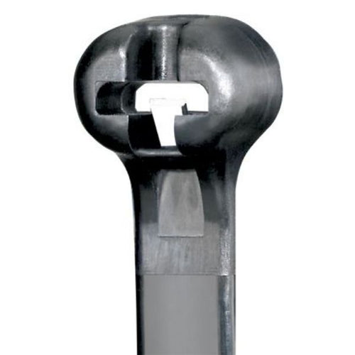DYBL7607B - DYNAMIX DYBL7607B - 7 x 760mm Black UV Cable Ties Stainless Steel Barb Lock Pack of 50