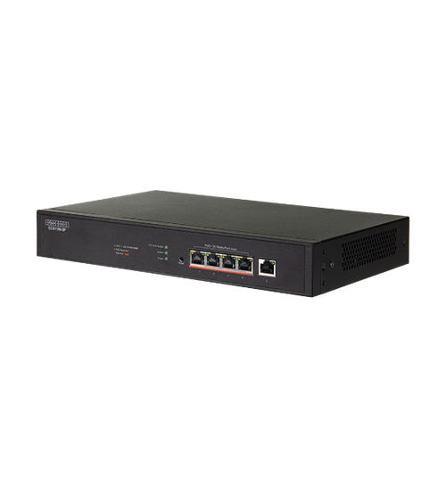 ECS1100-5P - EDGECORE ECS1100-5P - 5 Port Lite L2 Smart Gigabit Web Managed PoE Switch w/ 4 PoE Ports (30W). 120W