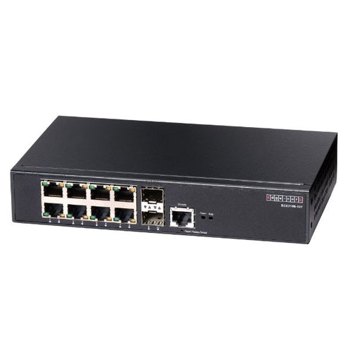 ECS2100-10T - EDGECORE ECS2100-10T - 8 Port (2 SFP & 8 RJ-45) Gigabit Web-Smart Pro Switch