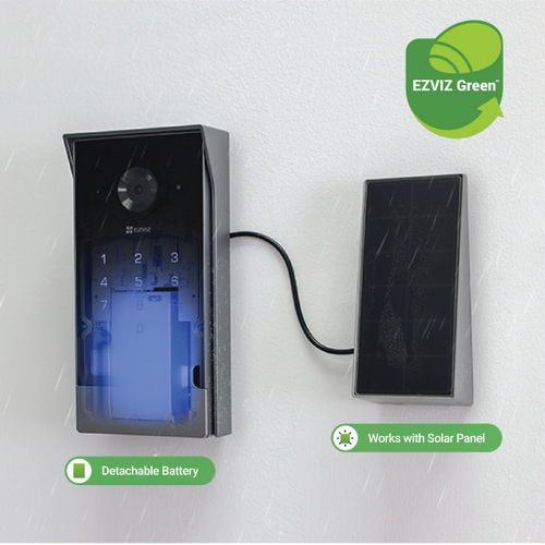 EZVIZ EP7 - Smart Home 2K Video Doorphone w/ Solar-powered Charging Panel