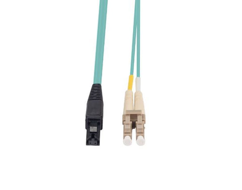 DYNAMIX FL-LCMT50-5 - 5M 50u LC/MT-RJ OM3 Fibre Lead Duplex Multimode Aqua LSZH Jacket