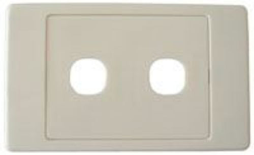 AMDEX FP-2PV2 - Switch Plate ONLY. 2 Gang Wall Face Plate Accepts Clipsal Style Mechs