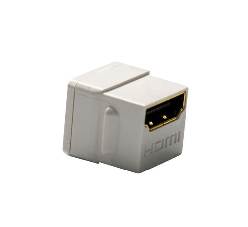 DYNAMIX FP-HDMI20 - HDMI 2.0 Keystone Coupler Length 19.2mm Gold Plated White