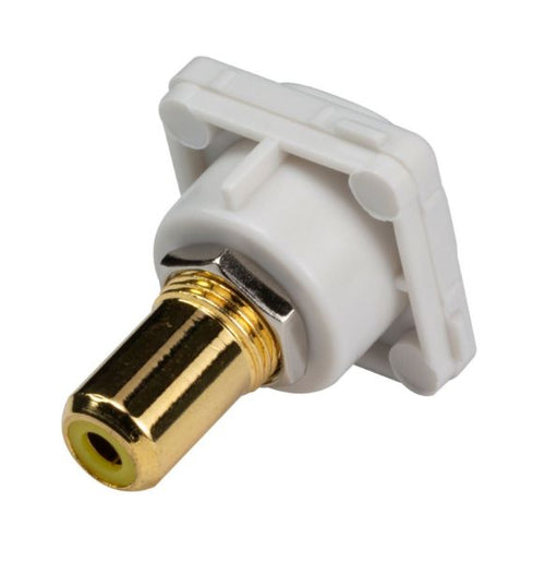 AMDEX FP-RCA-YE - Yellow RCA to RCA Jack. Gold Plated