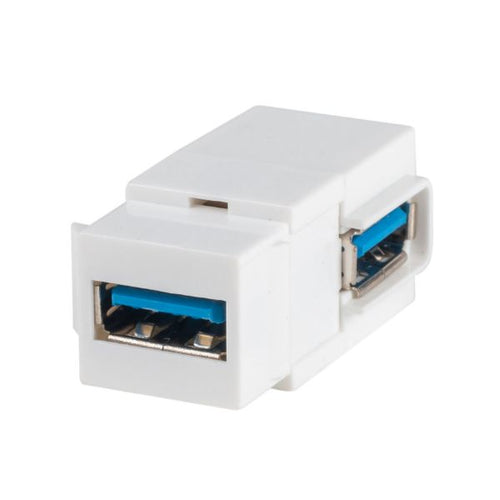 DYNAMIX FP-USB30RA - USB 3.0 Keystone Jack USB-A Female to Right Angled USB-A Female Connector