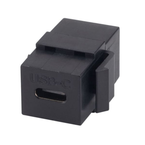 DYNAMIX FP-USB3C-BK - USB-C 3.1 Keystone Jack Female to Female Connectors Black