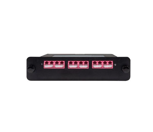 DYNAMIX FPP-MPOMM-LC12 - MPO OM4 3 Port LC Quad Multimode 12 Fibre Cassette Dual Polarity A/C