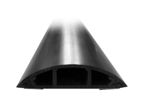 FRD-70BK - DYNAMIX FRD-70BK - 1m Floor Mount Round Wiring Duct. Dims - 70mm x 16.5mm 2x Strips of Double Sided