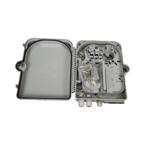 DYNAMIX FWEIP24 - Lockable Indoor/Outdoor Fibre Termination Box 24x Position SC Simplex/LC Duplex IP65