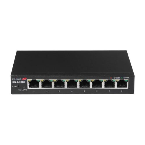 GS-5008E8P - EDIMAX GS-5008E8P - 8-Port Gigabit Ethernet Web Smart Switch