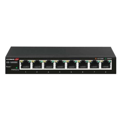 GS-5008E8P - EDIMAX GS-5008E8P - 8-Port Gigabit Ethernet Web Smart Switch