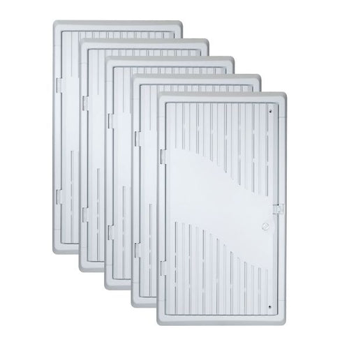 DYNAMIX HWS-2803WRV2-5 - 28'' Recessed 5pc Bundle Plastic Network Enclosure. WiFi Ready Slim Vented Lid