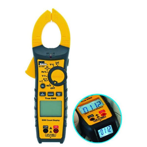 IDL61-757 - IDEAL INDUSTRIES IDL61-757 - 600A AC/DC TRMS TightSight Clamp Meter CAT IV 600V & CAT III 1000V Rating