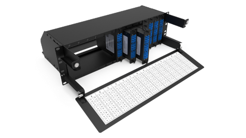 LGX3U - DYNAMIX LGX3U - 3U 19'' 14 Slots LGX Modular Frame Up to 336 Fibre Optic in LC