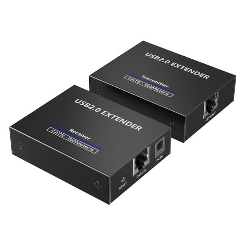 LKV100USB - LENKENG LKV100USB - 4-Port USB-A 2.0 Extender Over Cat5e/6/7 Network Cable. Extend up to 150m (Cat6)