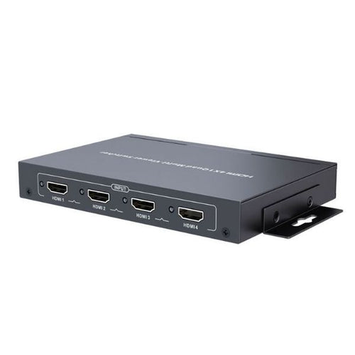 LKV401MS - LENKENG LKV401MS - 4-In-1-out HDMI Multiviewer Switch. Displays Video 4x HDMI