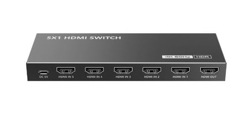 LKV501HDR-V3-0 - LENKENG LKV501HDR-V3-0 - 4K 5-In-1-out HDMI HDR Switch. Support 12 bit full HD video 3D video & 4Kx 2K@30/60