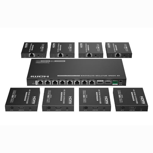 LKV828P-N - LENKENG LKV828P-N - 1-In-8-Out 4K@60Hz HDMI Splitter Extender