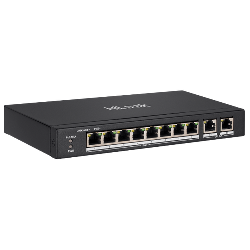 NS-0310P-60 - HILOOK NS-0310P-60 - 8 Port 10/100 Fast Ethernet Unmanaged POE Switch w/ 60W 8x 100Mbps PoE ports & 2x 100
