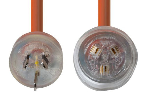 PEXT-EHD20 - DYNAMIX PEXT-EHD20 - 20M 240v Extra Heavy Duty Power Extension Lead (3 Core 1.5mm) Power-On LED in