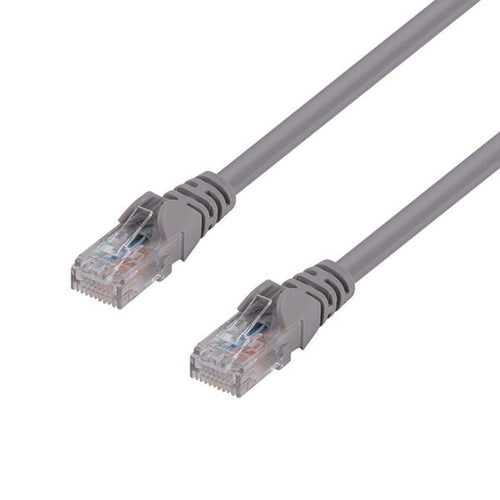 DYNAMIX PLGY-C6A-2 - 2m Cat6 Grey UTP Patch Lead T568A 250MHZ 24AWG Unshielded Plug.