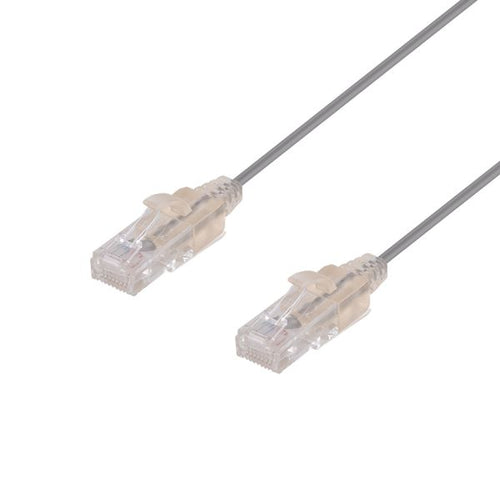 DYNAMIX PLSGY-C6-0-15 - 0.15m Cat6A 10G Grey UTP Patch Lead 30AWG 8023af Unshielded Plug.