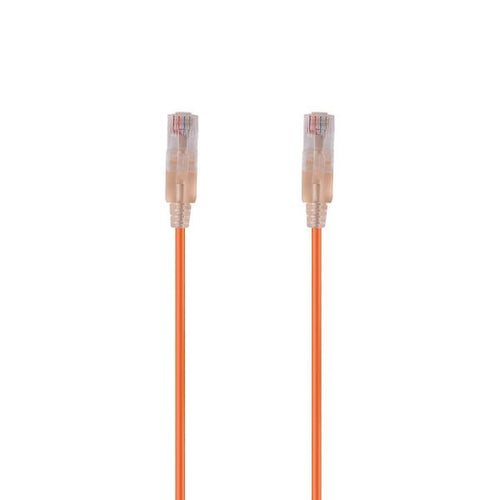 PLSO-C6-3 - DYNAMIX PLSO-C6-3 - 3m Cat6A 10G Orange UTP LSZH Patch Lead 30AWG 802.3af Unshielded Plug.