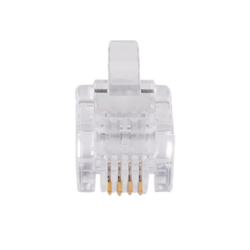 DYNAMIX RJ-11-20 - RJ11 Plug 20pc Bag 6P4C Modular Plug 3 micron