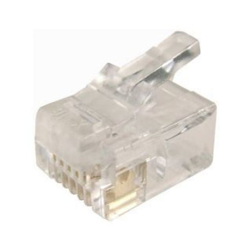 RJ-12-20 - DYNAMIX RJ-12-20 - RJ12 Plug 20pc Bag 6P6C Modular Plug 3 micron