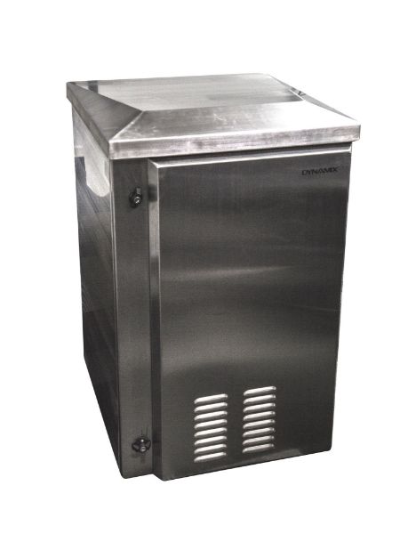 RODWSS18-400FK - DYNAMIX RODWSS18-400FK - 18RU Stainless Vented Outdoor Wall Mount Cabinet (611x425x915mm). Stainless