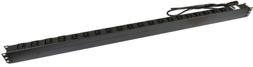 RPR-IEC-16A20V - DYNAMIX RPR-IEC-16A20V - 20 Outlet Vertical Power Rail (16x 10A IEC C13 & 4x 16A IEC C19). w/ 6KA C-Curve Circuit
