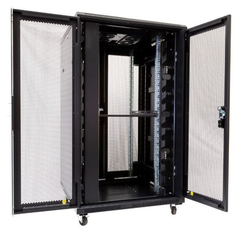RSR27-8X10 - DYNAMIX RSR27-8X10 - 27RU Server Cabinet 1000mm Deep (800 x 1000 x 1410mm) 1x Fixed Shelf 4x Fans