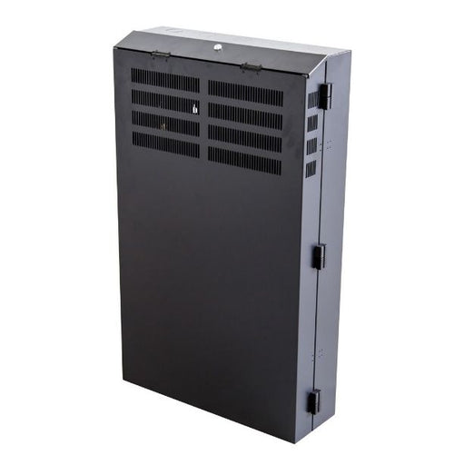 RVWM0204 - DYNAMIX RVWM0204 - 4RU Vertical Wall Mount Cabinet w/ 2RU Horizontal Mounting Rails. 650x230x1070mm