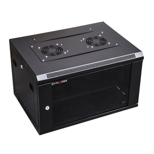 RWM6-300 - DYNAMIX RWM6-300 - 6RU Wall Mount Cabinet 300mm Deep (600 x 300 x 6U). Includes 1x Fixed Shelf 2x Fan