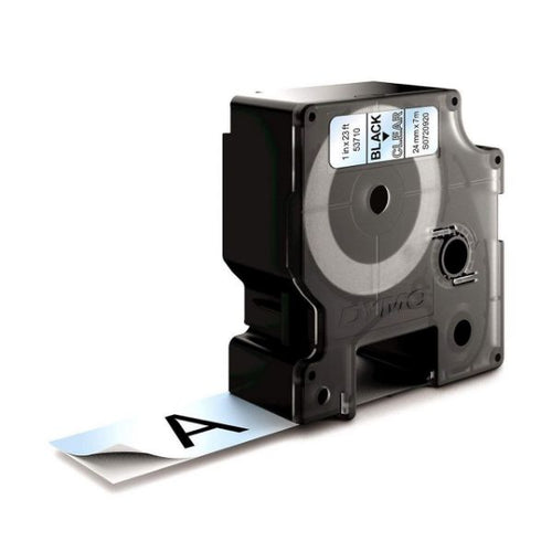 S0720920 - DYMO S0720920 - Genuine D1 Label Cassette Tape 24mm x 7M Black on Clear Suitable for the Label Manager