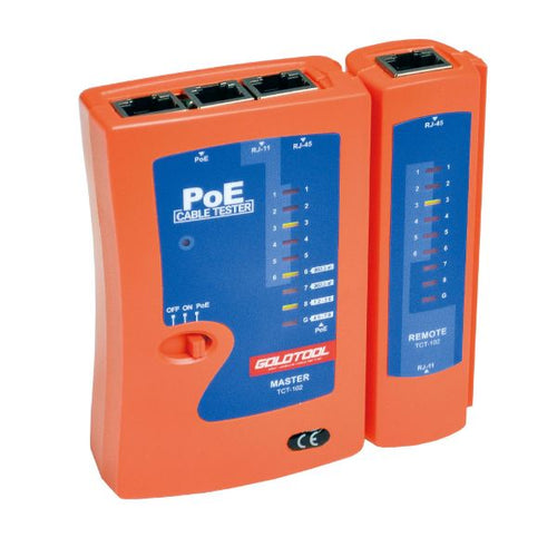 TCT-102 - GOLDTOOL TCT-102 - Combo POE & Cable Tester.