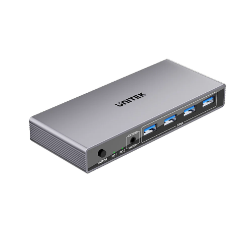 V1310A - UNITEK V1310A - 5Gbps DP KVM Switch. Switches Between 2 Devices 1 DP 8K@60Hz Display & 4 USB