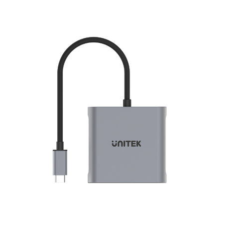 V1404A - UNITEK V1404A - USB-C to Dual DisplayPort 8K Adapter w/ MST. Supports 8K@60Hz or 4K@120Hz