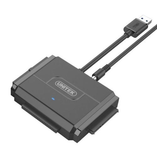 Y-3324 - UNITEK Y-3324 - USB 3.0 to IDE + SATA II Converter. Supports Capacity 2.5''/3.5'' HDD & SSD. Plug/pl