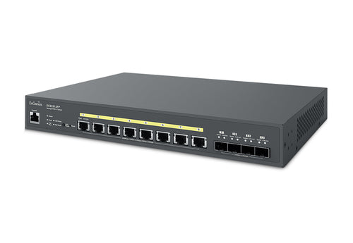 ECS2512FP - EnGenius ECS2512FP Cloud Managed 802.3bt/at/af 240W 8 Port PoE 2.5Gbps Network Switch