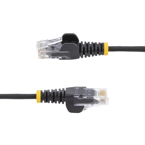 N6PAT5MBKS - STARTECH.COM 5M BLACK SLIM CAT6 ETHERNET CABLE, SNAGLESS, 28AWG, LSZH, LTW