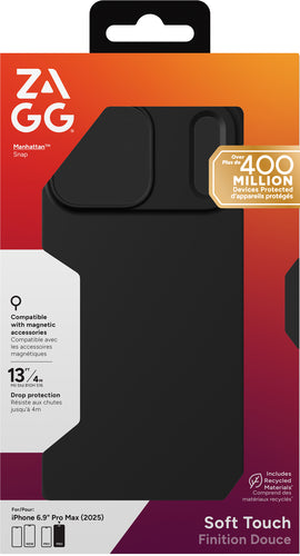 ZAGG Manhattan Snap Case, Apple iPhone Pro Max, Black