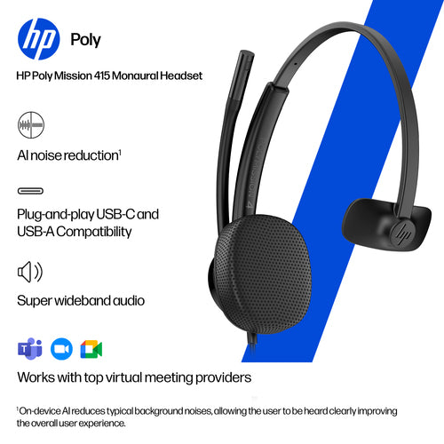 C01B2AA - HP POLY MISSION 415 AI NOISE REDUCTION U
