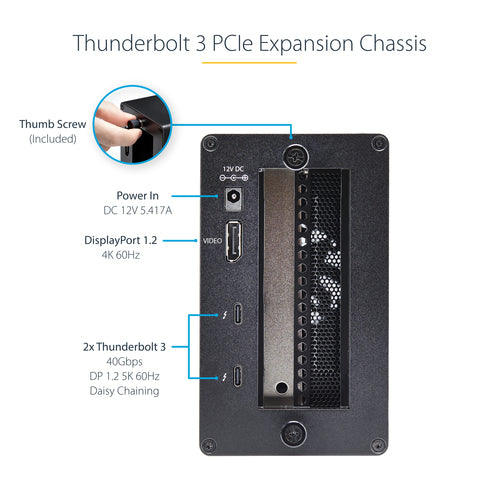StarTech.com TB31PCIEX16 - Thunderbolt 3 PCIe Expansion Chassis