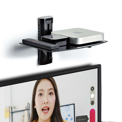 STARTECH.COM FLOATING WALL-MOUNTED AV SHELF, ADJUSTABLE HEIGHT, 2 YR