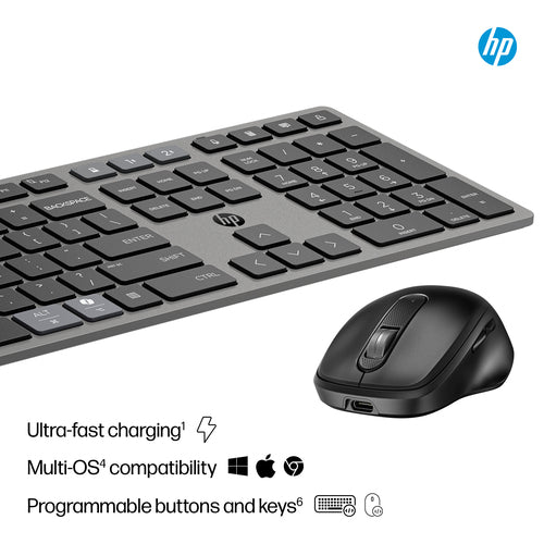9T5A9AA - HP 720 MULTI-DEVICE WIRELESS KEYBOARD AND MOUSE COMBO